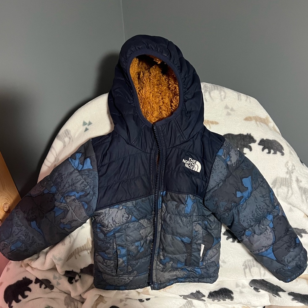 North face 2T reversible winter coat
